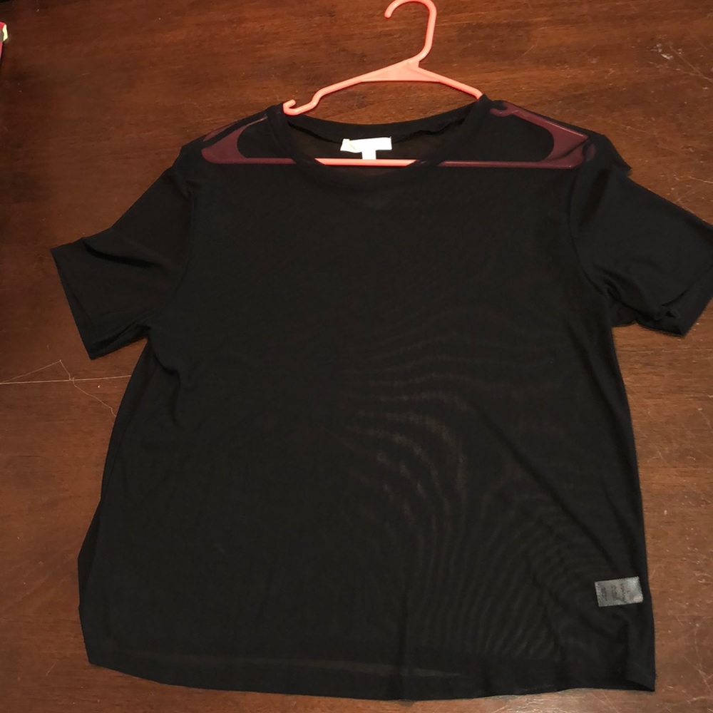 Black Mesh top